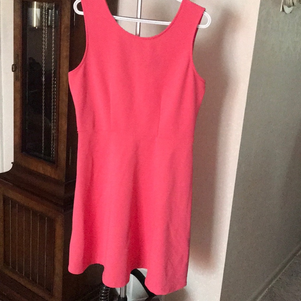 GEORGE CORAL SKATER DRESS